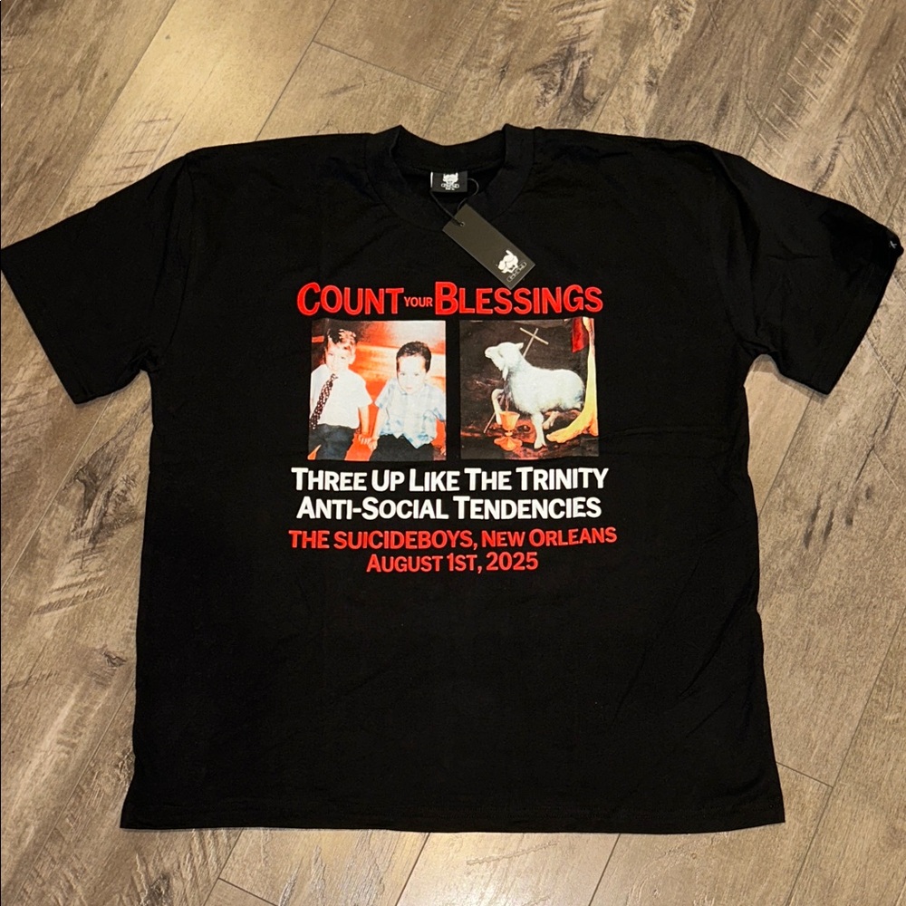 $UICIDE BOYS 2025 TOUR SHIRT G59 MENS SIZE XLARGE NWT